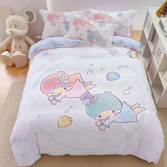 Sanrio Cartoon Cinnamon Roll Four-piece Set Cute Kuromi Melody Bed Sheet Personality Pochacco Home Three-piece Set