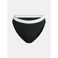 thumbnail image 5 of No Boundaries Stretch Ribbed Hi-Cut Cheeky Panties, 5-Pack, Women's, 5 of 9