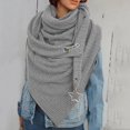 thumbnail image 2 of YOUSNH Foulard Solide pour Femmes Mode Rétro Châle Multi-Usage Foulard d'Hiver pour Femmes Gris Taille Unique, 2 of 5