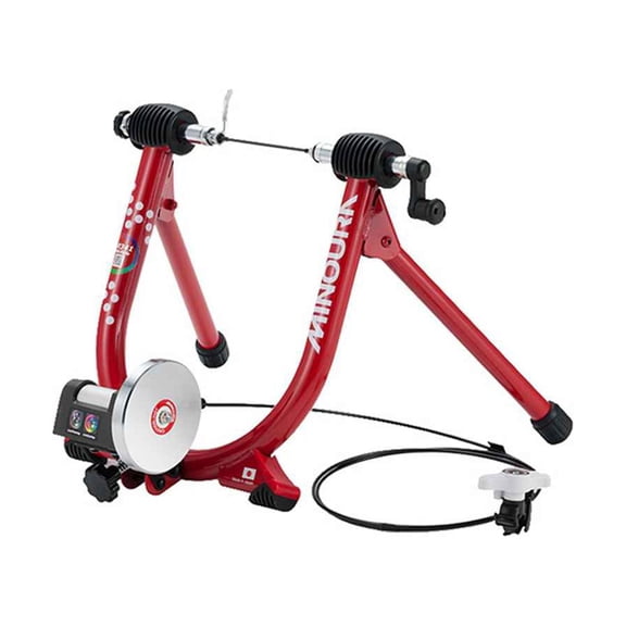 LR341 Minoura Foldable Bicycle Trainer, Red