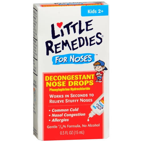 Little Noses Decongestant Nose Drops For Infants And Childrens, 1/2 Oz