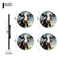 thumbnail image 2 of Quality Quartz Silent Non-Ticking Wall Clock Battery Operated Round Easy to Read clock for Home-Cow On A Summer Pasture(16inch), 2 of 4
