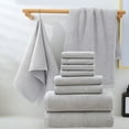 thumbnail image 2 of Xihbxyly Juego de Toallas de Baño, Suaves y Absorbentes de Algodón, Elegante Experiencia de Spa En Casa, Toallas Gruesas y Duraderas para Rostro y Manos, Multiusos, Perfectas para El Baño o La Playa,, 2 of 7