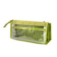 thumbnail image 1 of Bolsa de papelería minimalista para estudiantes Ozmmyan con estuche transparente de gran capacidad, color verde. ¡Prepárate para la escuela!, 1 of 4