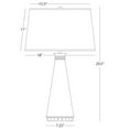 thumbnail image 2 of Elegant Srkashlteni Collection Table Lamp - Lily Lacquered Finish with Brass Accents & Gold Lined Shade - Modern Home Decor Lighting Fixture, 2 of 2