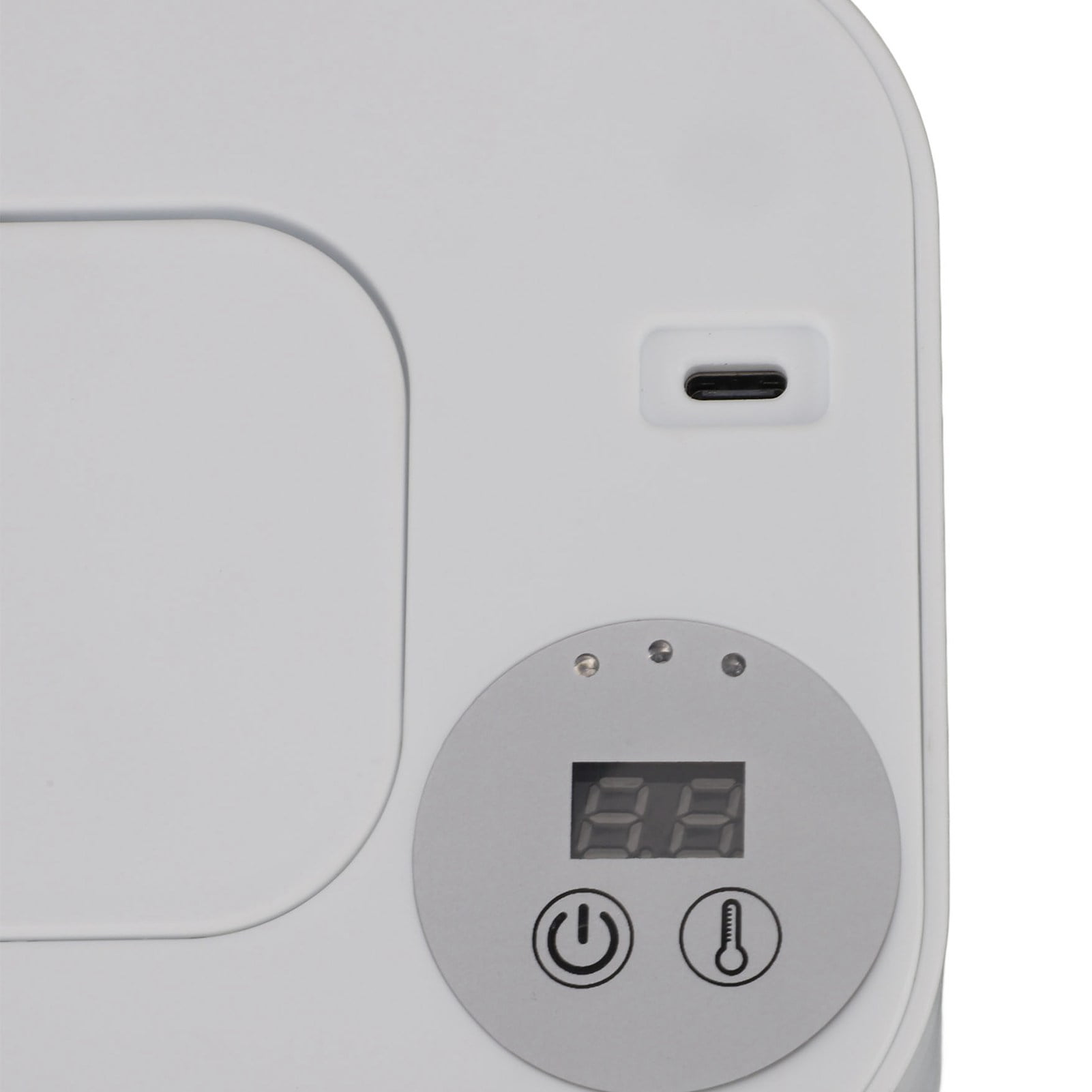 BIMZUC Wipes Warmer with Night Light, Constant Temperature Baby Wet Wipe Dispenser with Adjustable Temp, Portable USB Powered Large Capacity Moist Tissue Heater, White