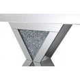 thumbnail image 3 of Elegant Decor Modern 47" Triangular Panel Crystal Mirrored Accent Console Table, 3 of 4