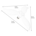 thumbnail image 2 of Phenofice 1Pcs 3- Fan Lamp Plastic Illumination Hanging Solar Lights General Users, 2 of 5