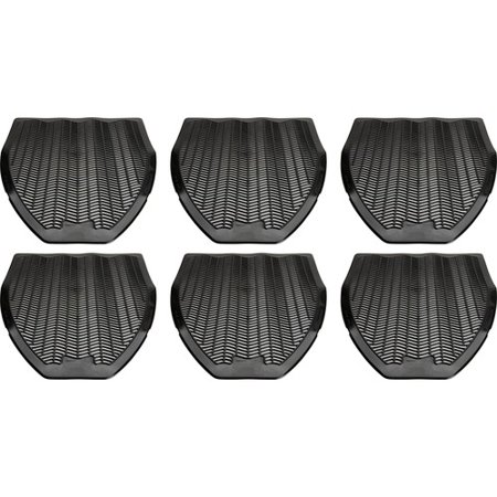 Genuine Joe Deodorizing Urinal Z-Mat - Lasts upto 6 Weeks - 6 / Carton - Black | Bundle of 10 Cartons