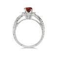 thumbnail image 3 of Marvellous 1.50 Carat Round Ruby and Diamond Engagement Ring for Her in 14k White Gold affordable ruby & diamond engagement ring, 3 of 3