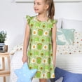 thumbnail image 4 of Vsdgher Chemises de Nuit Avocat et Toast pour Filles Manches Courtes à Volants Robe de Nuit Pyjama pour Fête Pyjama-Grand, 4 of 6