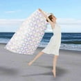 thumbnail image 5 of Floleo Beach Towel, Microfiber Beach Towels, Oversized Lightweight Quick Dry (28" X 55") Sand Proof, Absorbent, Compact, Beach Blanket For Swimming,Sports,Gym, 5 of 5