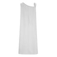 thumbnail image 5 of RongHuan Linen Dress Women Loose Fit Lace Floral Trim Midi Beach Dress Summer Sleeveless Vacation Sun Dresses with Pockets, 5 of 8