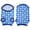 Blue, variant on NFTIGB Pet Pig Dog Cat Spring Summer Sleeveless T-Shirt Vest Rhombus Pattern Blue M (7.87 inches / 20 cm)