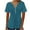 Blue1, variant on FAIWAD Womens Short Sleeve Tunic Tops Casual Button Down Tshirts Summer Ruched Solid Color Flowy Top
