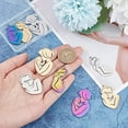 thumbnail image 2 of 9Pcs 3 Style 3 Colors Pregnant Woman Charms 304 Stainless Steel Mother Pendants Unique Motherly Love Charms Necklace Jewelry Pendants for DIY Necklace Gifts for Mother's Day, 2 of 9