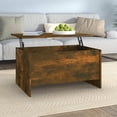 thumbnail image 1 of vidaXL Coffee Table Smoked Oak 80x55.5x41.5 cm Engineered Wood, 1 of 5