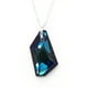 thumbnail image 2 of Juego de aretes y cadena con dije corte DeArt, plata mexicana ley .925, Azul Bermuda, 2 of 5
