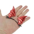 thumbnail image 4 of Unique Bargains 1 Pair Duckbill Clip Cute Halloween Bat Design Hair Clip Red Black, 4 of 5