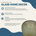 thumbnail image 6 of Bergamo Art 10" Decorative Handmade Glass Light Smoke Patterned Vase, 6 of 6