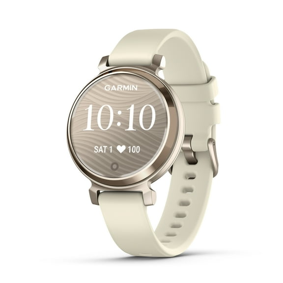 Garmin Lily 2, Small and Stylish Smartwatch, Hidden Display, Patterned Lens, Up To 5 Days Battery Life, Coconut/Cream Gold