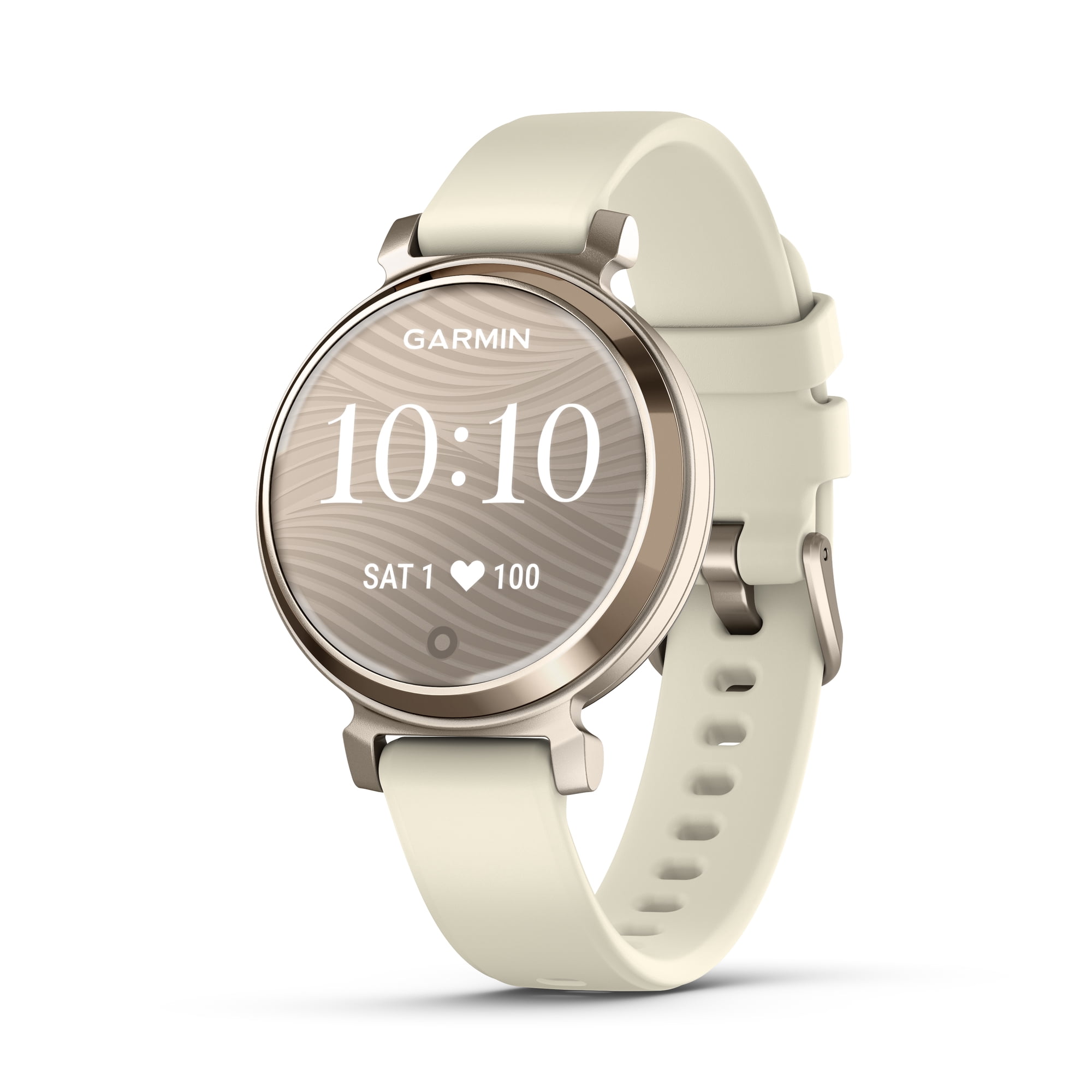 Garmin Lily 2, Small and Stylish Smartwatch, Hidden Display, Patterned Lens, Up To 5 Days Battery Life, Coconut/Cream Gold