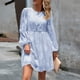 thumbnail image 1 of Mini vestido femenino Cómodo Jacquard Vestido corto Cuello redondo Cintura alta Fiesta Clubwear Hugtrwg Para estrenar, 1 of 7