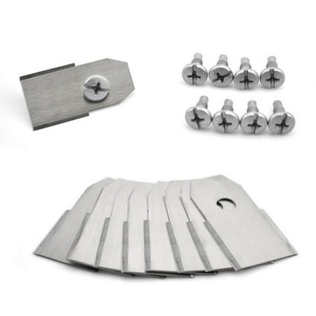 

Stainless Steel Mowing Blade 30 Pack Robotic Mower Blades 0.6mm With Screws For Husqvarna Automower 35X18X0.6mm #WO