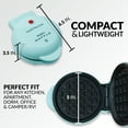 thumbnail image 5 of Nostalgia MWF5AQ MyMini Personal Electric Waffle Maker, Aqua, 5 of 8