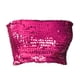 thumbnail image 5 of Top de tubo con lentejuelas para mujer, top elástico informal sin tirantes para baile, atuendo de jazz y rave para mujer Rojo, 5 of 7