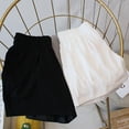 thumbnail image 2 of Qarigey Pantalones cortos de algodón y poliéster para mujer, pantalones de chándal de verano fáciles de combinar, informales, elegantes, de Prendas para la parte inferior del cuerpo Blanco L, 2 of 6