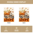thumbnail image 2 of Sm:)e Truck Pumpkin Maple Leaves Fall Garden Flag 12 x 18 Inch, Double-Sided Printing, Seasonal Farmhouse Yard Outdoor Decor, 2 of 8