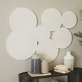 thumbnail image 2 of DecMode White Wood Carved Pinwheel Plate Wall Decor, 2 of 7