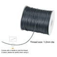 thumbnail image 3 of Unique Bargains Beading Thread Bracelet Weave Bead Craft Cord 1.2mm 158M/Roll (172-Yards) Decorative String, Deep Grey, 3 of 7