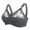 Dark Gray, variant on Minimizer Bras for Women Enchante Full Coverage Bras Plus Size Supportive Breathable Comfort Wireless Bra Push Up Bra Non Padded