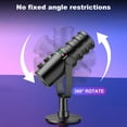 thumbnail image 2 of ZealSound Professional USB Condenser Microphone, Metal Reverb Noise Canceling, Headphone Output, Volume Control, Microphone Gain Control, Mute Button, for PC, Mac, Gaming PS 4&5, 2 of 10