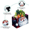 thumbnail image 3 of Santa Claus Large Foldable Oxford Cloth Storage Bin - Multipurpose Storage Box, Shopping Bag Organizer, 3 of 7