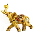 thumbnail image 1 of Big Yellow Gold Elephant Statue, 1 of 1