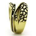 thumbnail image 4 of Luxe Jewelry Designs Women's Ion Plated Animal Print Design Gold Stainless Steel Ring - Size 6 (Pack, 4 of 4