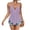 Purple, variant on Women's Halter Eyelet Peplum Tank Tops for Women Sleeveless Cutout Tie Back Casual Summer Blouses Lightweight Breathable Trendy Top Black L