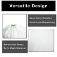 thumbnail image 3 of Smart Design Jumbo Heavy Duty Mesh Laundry Bag with Push Lock Drawstring - VentilAir Mesh Material - for Clothes and Laundry - Home Organization Holds 3 Loads - 40 x 30 Inch - White, 3 of 5