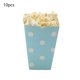 thumbnail image 3 of Vajilla desechable piezas, contenedores Sanck, cajas de papel para palomitas íz para dulces, suministros para fiestas de cumpleaños, , 10x Gloria  Cajas de palomitas de maíz, 3 of 4