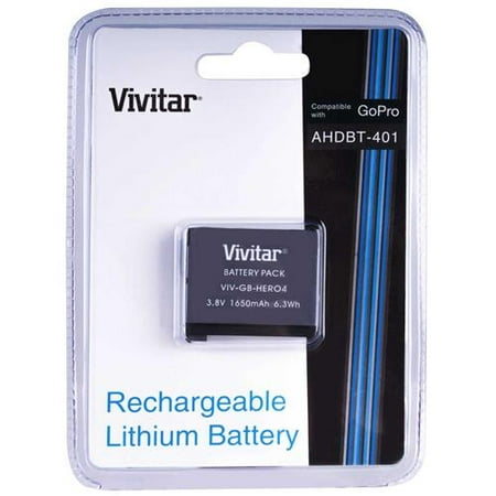Vivitar 1650mAh Replacement Rechargeable Battery for GoPro Hero4