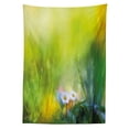 thumbnail image 3 of Ambesonne Green Tablecloth Rectangular Table Cover, Pastoral Chamomile, 52"x70", Green White, 3 of 4