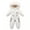 White-a, variant on Baby Snowsuit Toddler Girls Snow Suit Jackets Coats Jumpsuits Thicken Warm Winter Outdoor Snowboarding for Baby Toddler 8T