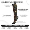 thumbnail image 2 of Pofeuu Boho Owl Print Compression Socks for Women & Men Circulation - Best Support for Nurses,Running,Athletic,Sports, 2 of 7