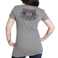 thumbnail image 3 of Hot Leathers SPL1830 Women's Heather Gray 2023 Sturgis Antique Sugar Skull T-Shirt Small, 3 of 4