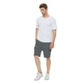 thumbnail image 3 of Satankud Men's Casual Cargo Shorts Classic Relaxed Drawstring Stretch Elastic Waist Beach Shorts with 5 Pockets DarkGrey-34, 3 of 8