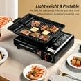 thumbnail image 3 of Portable Camping Stove, Black 1 Burner Butane Gas Stove, Tabletop Portable Butane Gas Camping Stove, Precise Heat Control, for Camping & Tailgating and Outdoor Cooking, 3 of 10
