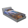 thumbnail image 3 of Ambesonne Landscape Fitted Sheet & Pillow Sham Set, Chicago River Scenery, Queen, Multicolor, 3 of 3
